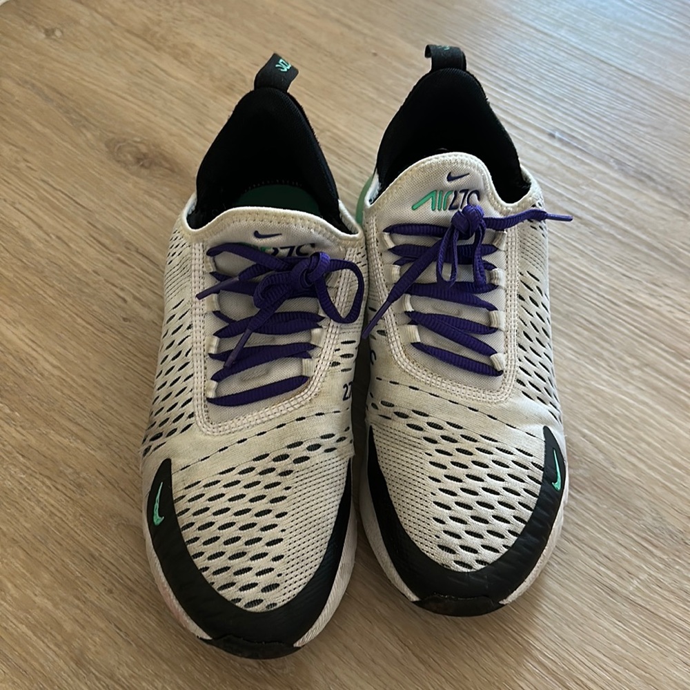NIKE WOMENS AIR 270 SNEAKERS WORN SIZE US 8.5